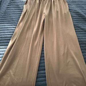 Wide Leg Tan Pants